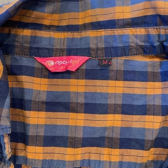 Rip Curl medium long sleeve button up shirt with front zip - Picture 3 of 5